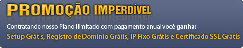Hospedagem com 10 GB de Espa�o + Tr�fego ilimitado + Emails ilimitados por R$ 14,90 mensais.